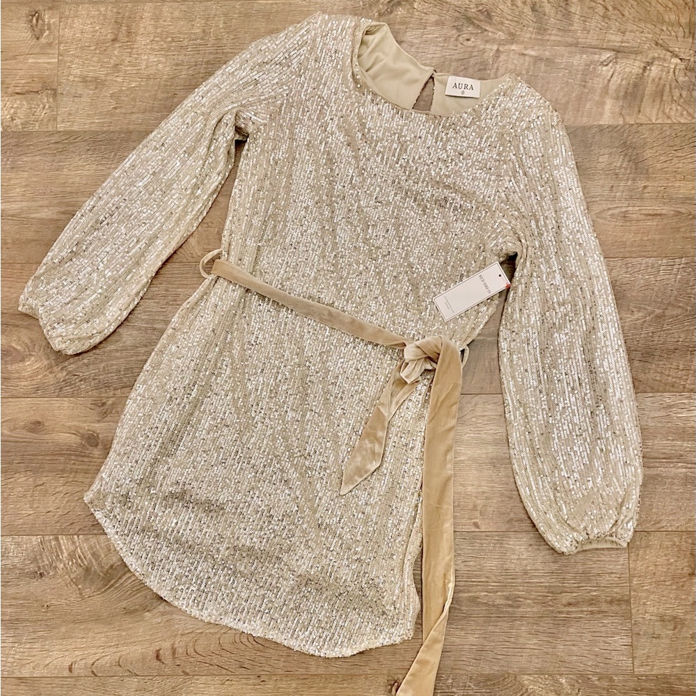 Aura Gold sequin Dress